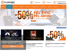 Tablet Screenshot of flash-net.hu